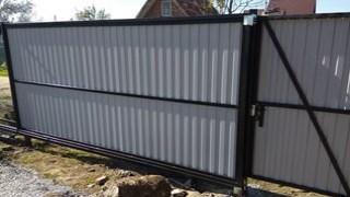 Купить сваи для ворот в Вязьма. Заказать ворота на сваях под ключ от 21378 руб