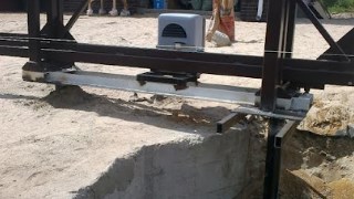 Купить сваи для ворот в Вязьма. Заказать ворота на сваях под ключ от 21378 руб